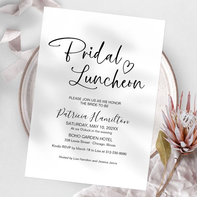 Minimalist Bridal Luncheon  Invitation (Creator Uploaded)