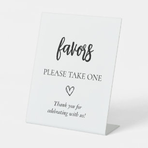 Minimalist Bridal Shower Favours Sign