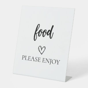 Minimalist Bridal Shower Food Sign