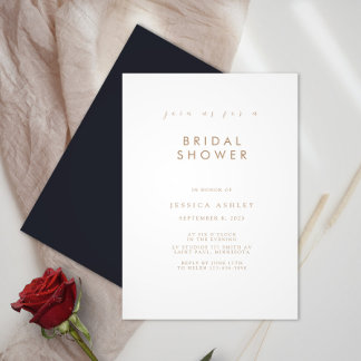 Minimalist Bridal Shower Invitation