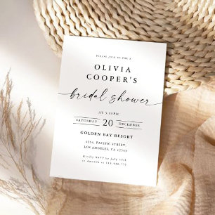 Minimalist Bridal Shower Invitation