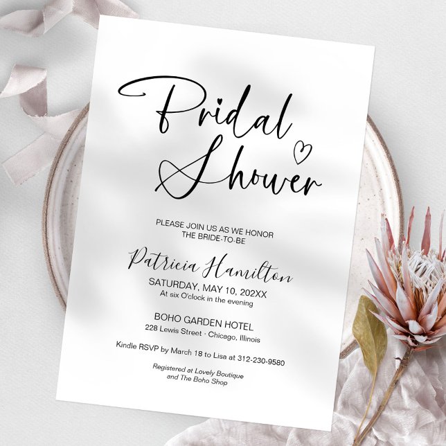 Minimalist Bridal Shower Invitation (Creator Uploaded)