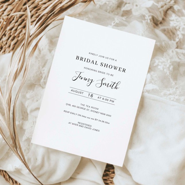 minimalist bridal shower invitation (Creator Uploaded)