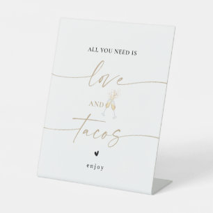 Minimalist Bridal Shower Love and Tacos Sign