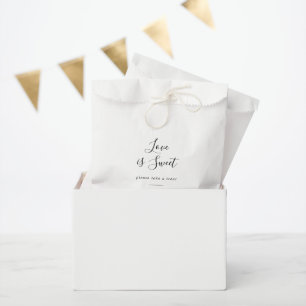 Minimalist Bridal Shower Love Is Sweet Favour Bags