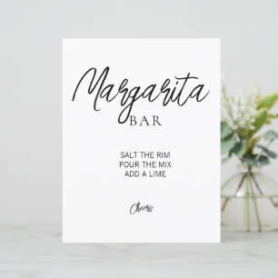 Minimalist Bridal Shower Margarita Sign