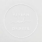 Minimalist Bride and Groom Monogram Wedding