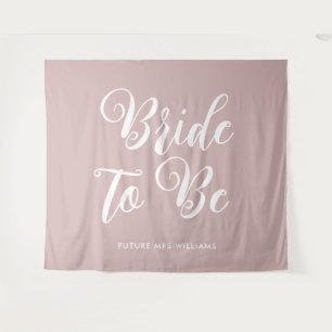 minimalist bride to be Bridal Shower Backdrop Tapestry