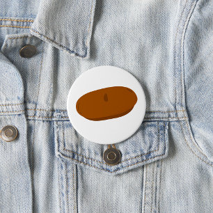 Minimalist Brown Beret French Hat  7.5 Cm Round Badge