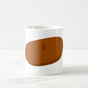 Minimalist Brown Beret French Hat Coffee Mug