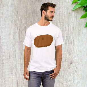 Minimalist Brown Beret French Hat T-Shirt