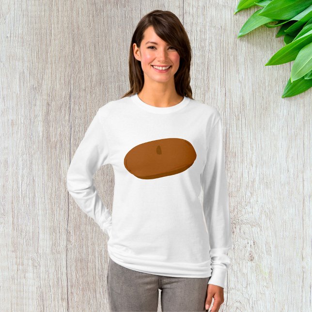 Minimalist Brown Beret French Hat  T-Shirt (Creator Uploaded)