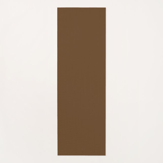 Minimalist Brown Yoga Mat (Front)