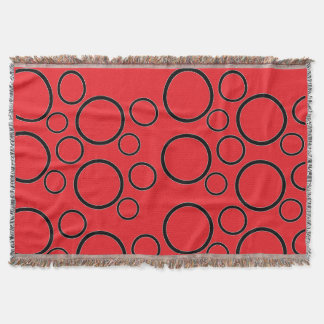 Minimalist Bubbles: Geometric Circle Pattern Throw Blanket