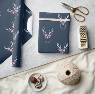Minimalist Buck silhouette Wrapping Paper