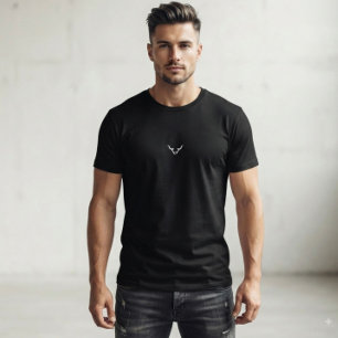 Minimalist Bull Symbol T-Shirt   Modern Men’s Grap