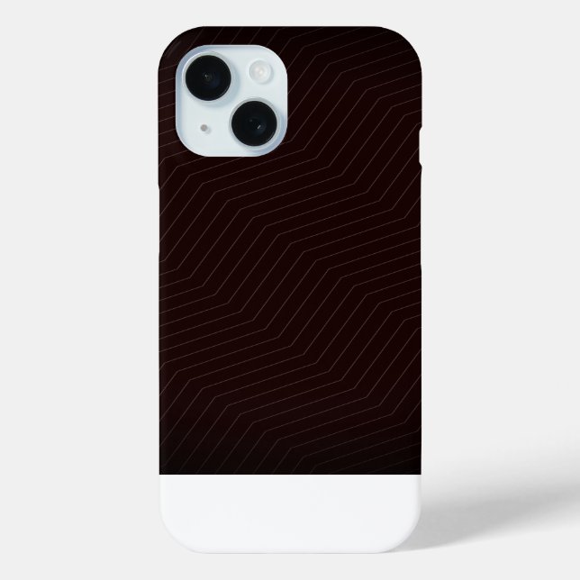 Minimalist Burgundy Zig Zag Geometric Modern Phone Case-Mate iPhone Case (Back)