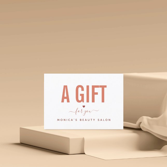 Minimalist Burnt Orange Beauty Salon Spa Makeup (Creator Uploaded)