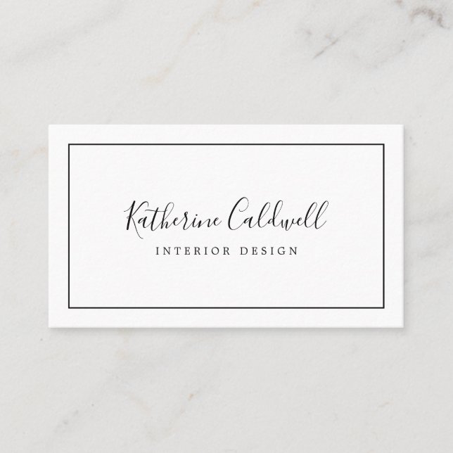 Minimalist Business Card (Front)