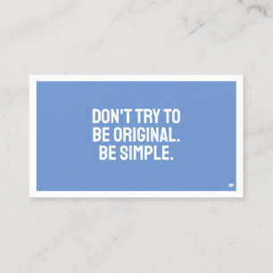 Minimalist Business Card (Art) MINI