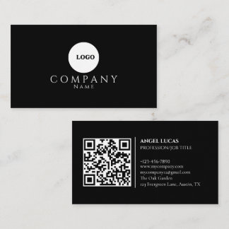 Minimalist Business Card | QR code