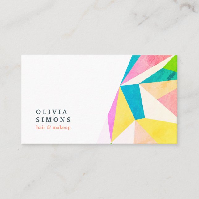 Minimalist Business Card with abstract pattern (Front)