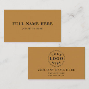 Minimalist Business Card with Name, Title & Logo