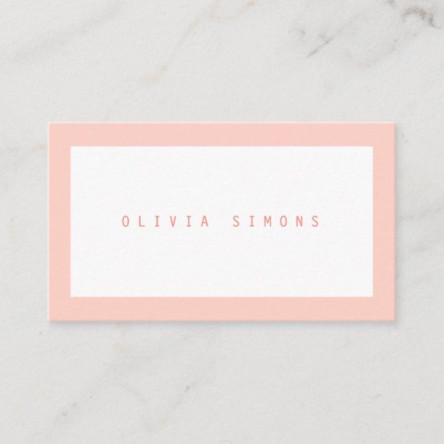 Minimalist Business Cards (Front)
