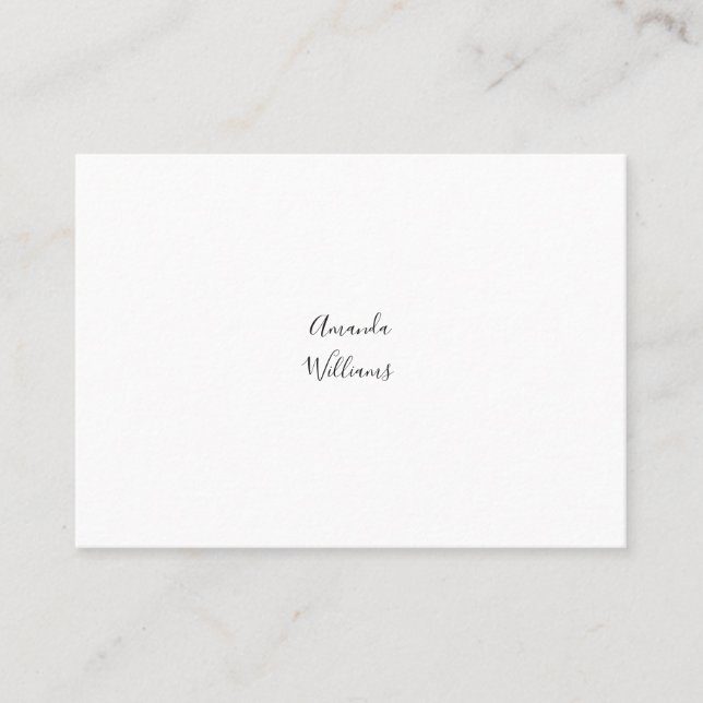 Minimalist Business Cards (Front)