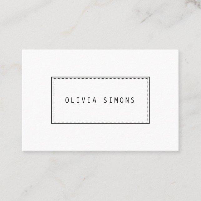 Minimalist Business Cards (Front)