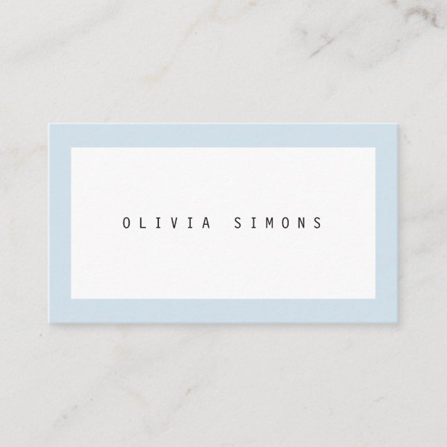 Minimalist Business Cards (Front)