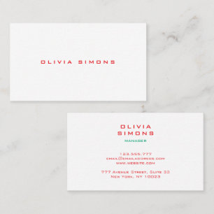 Minimalist Business Cards