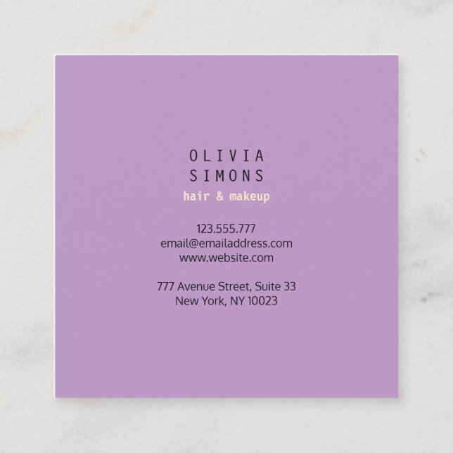 Minimalist Business Cards (Back)