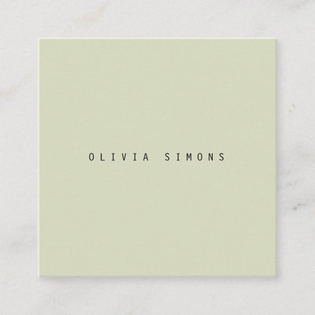 Minimalist Business Cards (Front)