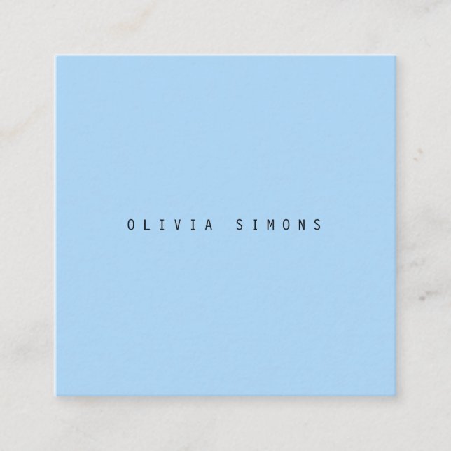 Minimalist Business Cards (Front)