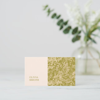 Minimalist Business Cards in boho floral style.
