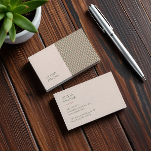 Minimalist Business Cards in boho style.