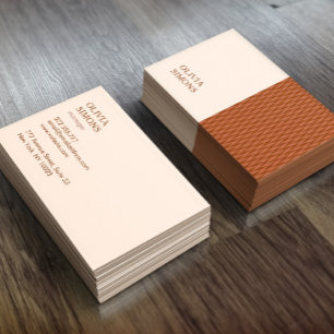Minimalist Business Cards in boho style.