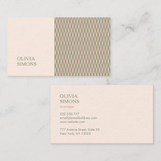 Minimalist Business Cards in boho style.