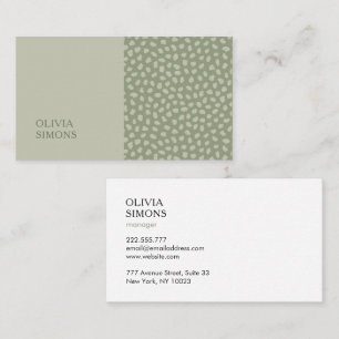 Minimalist Business Cards in boho style.