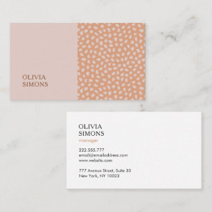 Minimalist Business Cards in boho style.