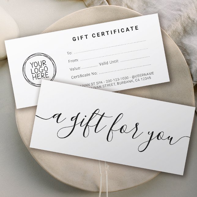 Minimalist Business Certificate with Logo (Creator Uploaded)