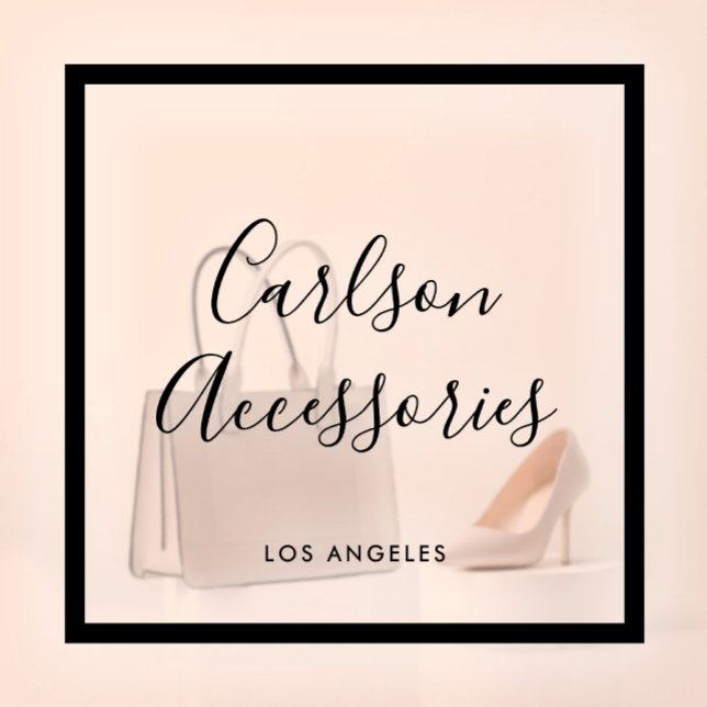 Minimalist Business Chic Script Black Transparent (Creator Uploaded)