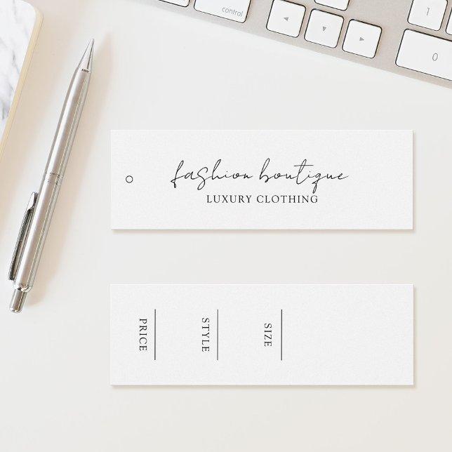 Minimalist Business Clothing Label Hang Tag (Creator Uploaded)