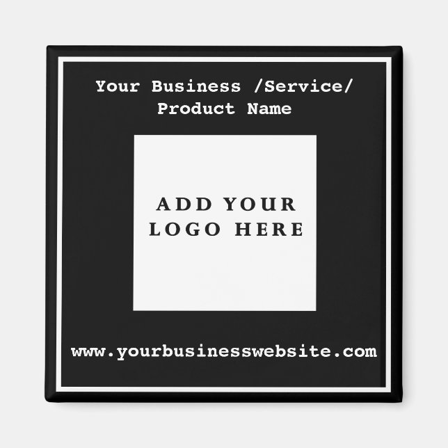 Minimalist Business Corporate Logo Promotional  Magnet (Front)