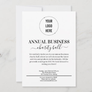minimalist business event invitation