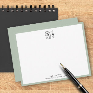 Minimalist Business Logo Company Contact Sage Card
