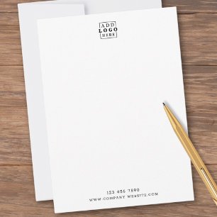 Minimalist Business Logo Company Contact Vertical Card