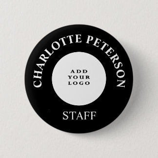 Minimalist Business Logo Custom  6 Cm Round Badge