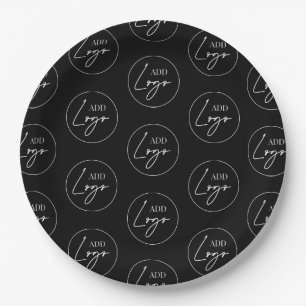 Minimalist Business Logo Pattern Personalized Paper Plate